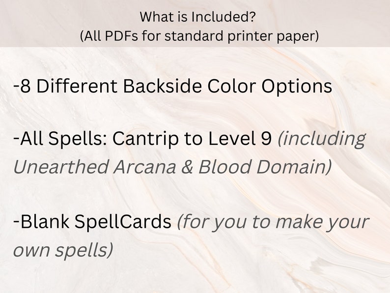Carte incantesimo DnD Ranger / Libro degli incantesimi DnD / Carte libro degli incantesimi DnD / Accessorio giocatore Dnd / Download istantaneo / dnd Ranger/ Dungeon and Dragons 5e immagine 6