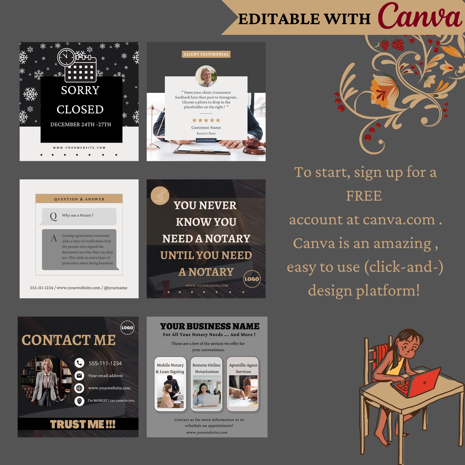 Signing In Posts Loan Signing Agent Social Media, 24 Notary Public INSTAGRAM Posts ...