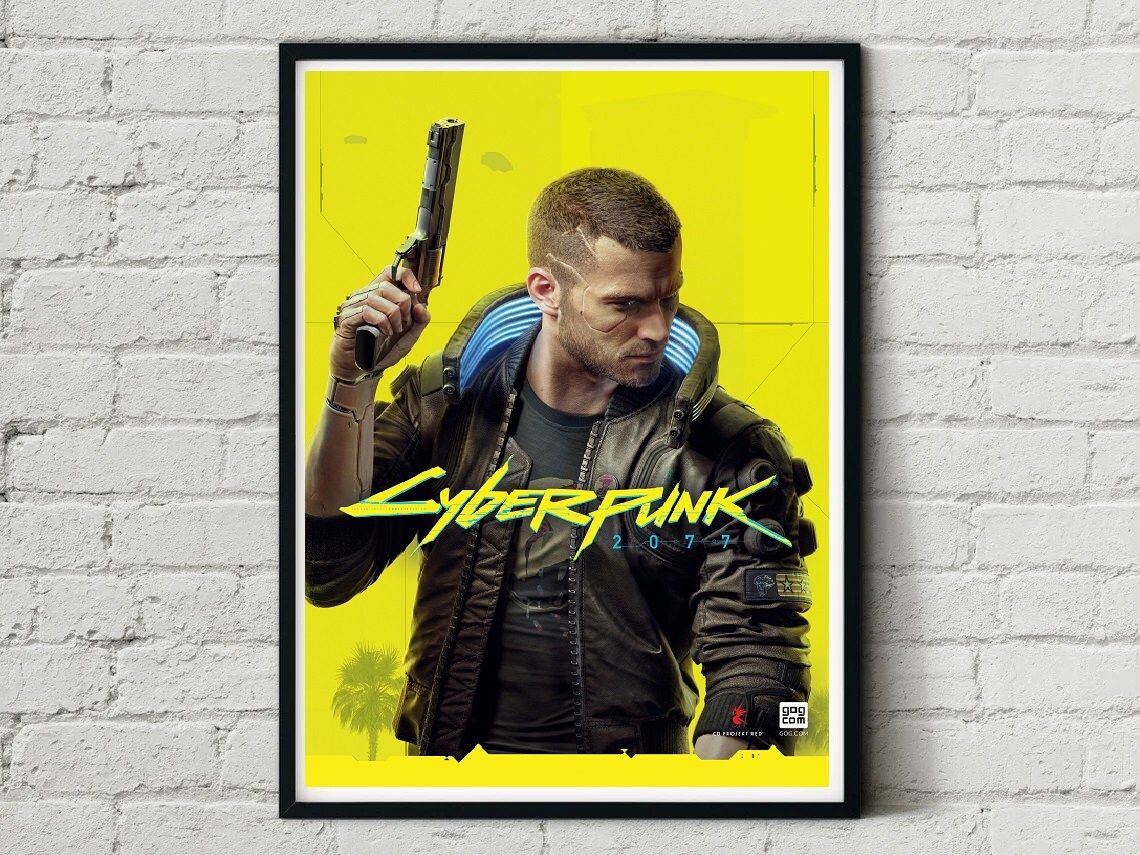 Cyberpunk 2077 Video Game Gaming Artwork Alternative Design Etsy