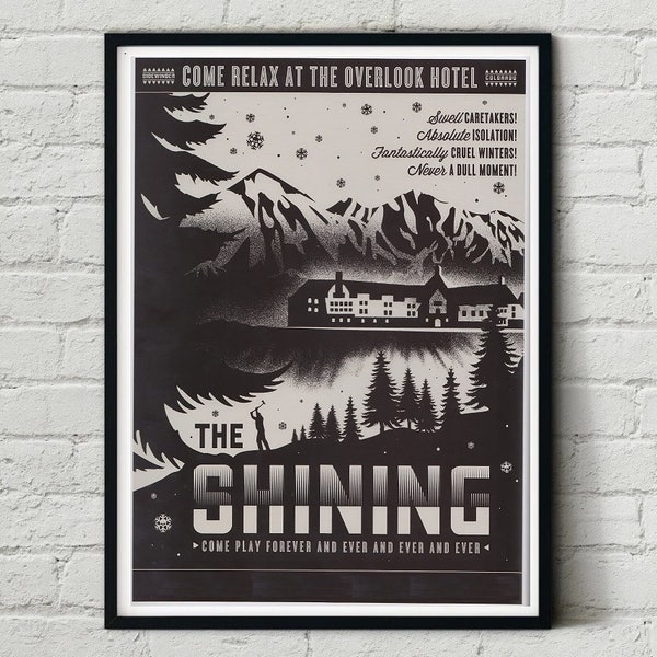 The Shining Stephen King Poster Artwork Alternative Design Movie Film Poster Print