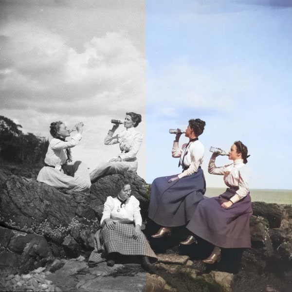 Photo Colourisation Image Restoration Black & White To Colour Vintage Photo