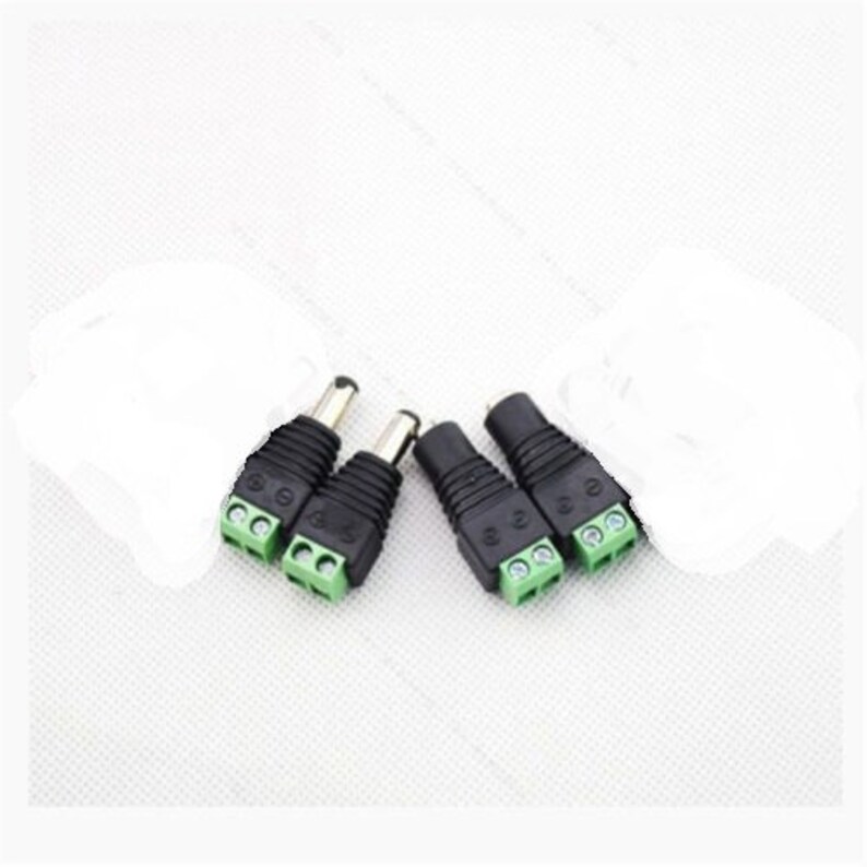 1/5/10 Pcs 5.5x2.1mm DC Male Female Power Plug Cable Wire Jack Adapter Connector For Cctv Single Color 3528 5050 Led Tape Light I295137065