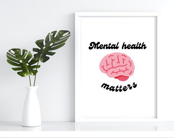Mental Health Matters | Art Digital Prints | Art Set | Printables