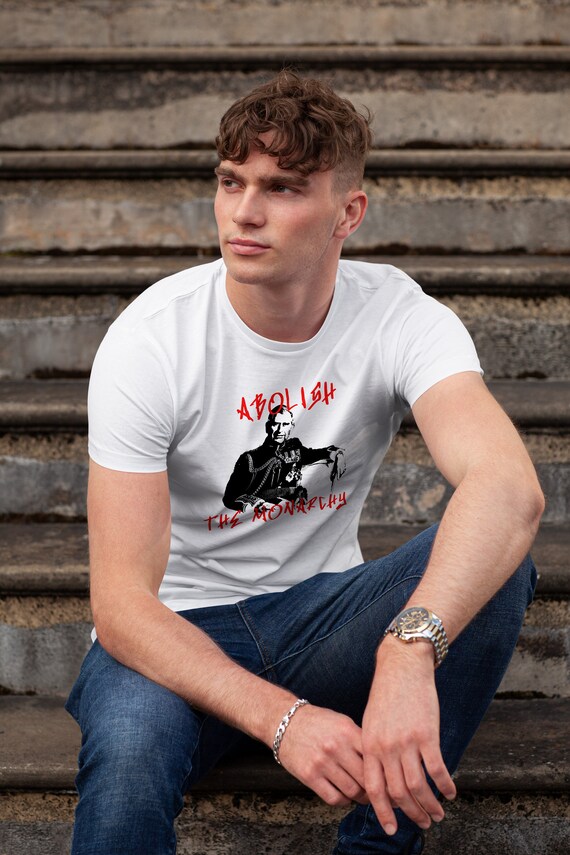 Abolish the monarchy | anti monarchy |abolish the monarchy merch | King Charles | King Charles t-shirts | Britain | London | left wing