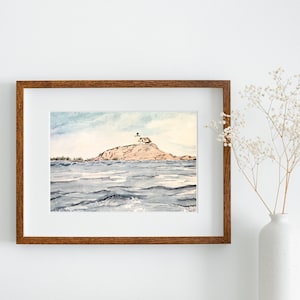 Lighthouse Watercolor Digital Print