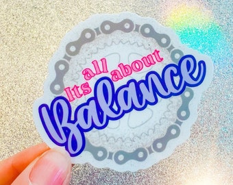Balance Bike Sticker: Waterproof Vinyl Decal