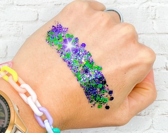 Dopey, race, marathon, runner, Face Sparkle, body glitter, face glitter, race glitter, dance, cheer, hair glitter