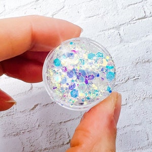 Icy Permafrost, holographic, Face Glitter, glitter gel, princess, runner, Running Glitter, body glitter, festival, race, 5k, cheer, glitter