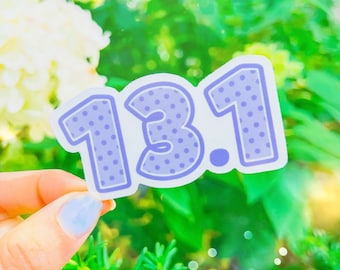 13.1 Half Marathon Sticker: Waterproof Vinyl Runner Gift