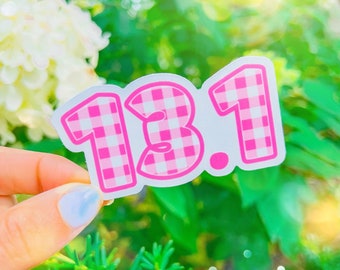 13.1 Half Marathon Vinyl Sticker - Waterproof Runner Gift