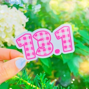 13.1 Half Marathon Vinyl Sticker - Waterproof Runner Gift