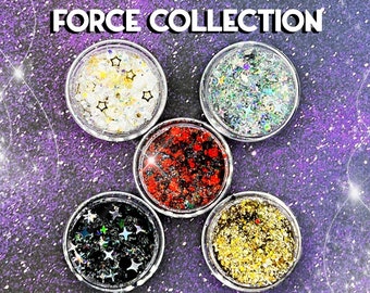 Force Collection Glitter Gel: Face & Body Sparkle, 5-Pack