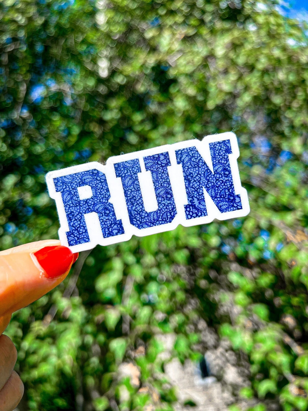 Running Sticker Run Sticker Vinyl Sticker Water Bottle Etsy
