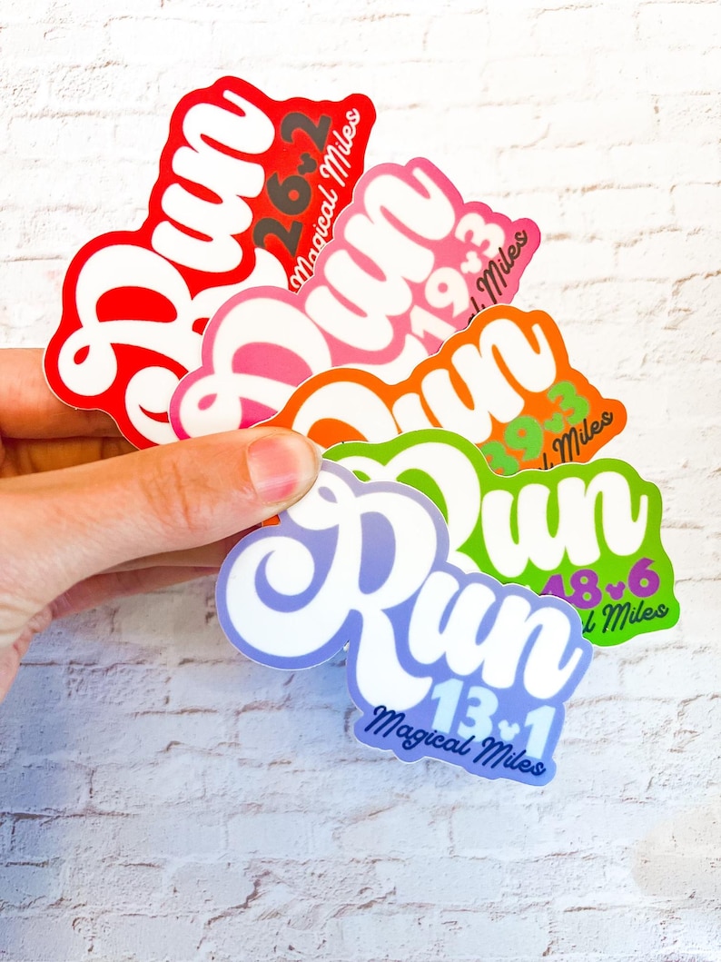 Marathon Distance Vinyl Sticker: Runner Gift - Etsy