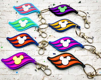 Llavero de crucero de Disney, polvo de hadas, extensor de peces, regalo o recuerdo