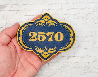 Mini letrero de número de puerta personalizado inspirado en el tesoro de Disney Cruise Line, imán, DCL, extensor de peces, placa, impresión 3D, polvo de hadas, decoración de puerta