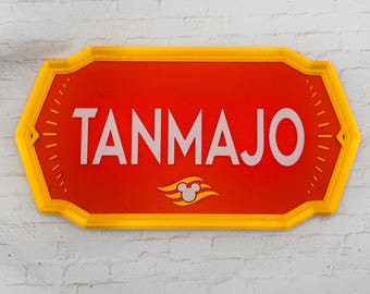 Letrero de puerta personalizado inspirado en Destiny de Disney Cruise Line, imán, DCL, Marvel, extensor de pez, placa, impreso en 3D, casillero, polvo de hadas, decoración de puerta