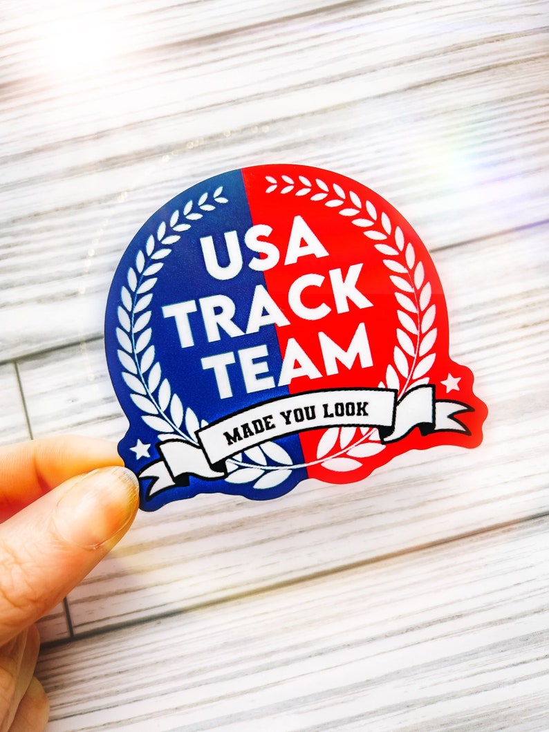 Track Meet Sticker USA Track Team Vinyl Sticker: Funny Runner Gift - Etsy