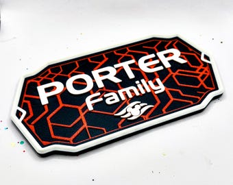 Letrero de puerta personalizado inspirado en Disney Cruise Line Destiny, imán, DCL, extensor de peces, placa, impresión 3D, casillero, polvo de hadas, decoración de puerta