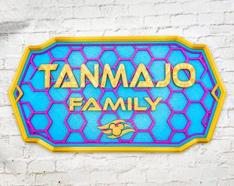 Letrero de puerta personalizado inspirado en Disney Cruise Line Destiny, imán, DCL, extensor de peces, placa, impresión 3D, casillero, polvo de hadas, decoración de puerta, Marvel