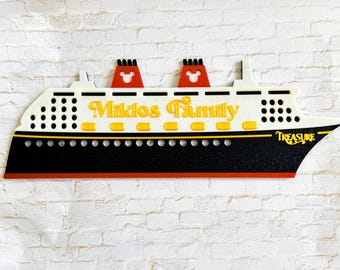 Letrero de puerta personalizado inspirado en el barco de Disney Cruise Line, imán, DCL, extensor de peces, placa, impresión 3D, casillero, polvo de hadas, decoración de puerta
