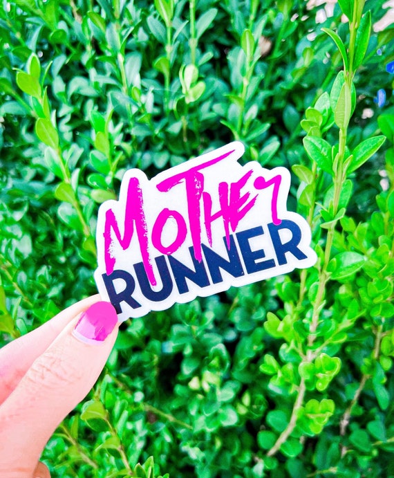 Mother Runner Vinyl Sticker: Marathon Mom Decal