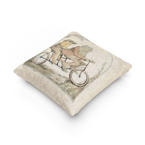 Frog and Toad Woven Pillow Cottagecore Bookish Decor Whimsical Vintage Throw Pillow Nostalgic Gift for Readers Classic Book Lover's Gift image 8