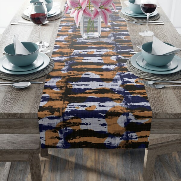 Tie Dye Table Runner Etsy