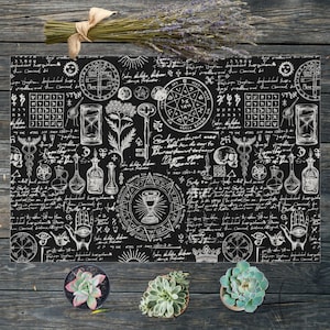 Witchcraft Magic Doormat | Welcome Mat | Indoor/Outdoor Mat | Gothic Doormat | Witchy Doormat | Halloween Doormat | Alchemy | Witch Doormat