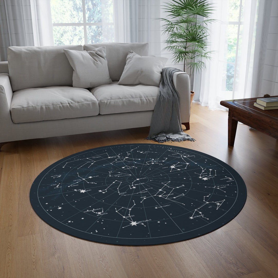 Constellations Area Rug Celestial Rug Celestial Decor Etsy