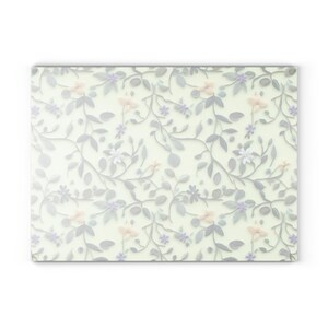 Botanical Glass Cutting Board | Wildflowers | Charcuterie Board | Serving Plate | Tempered Glass | Floral Cutting Board | Housewarming Gift image 5