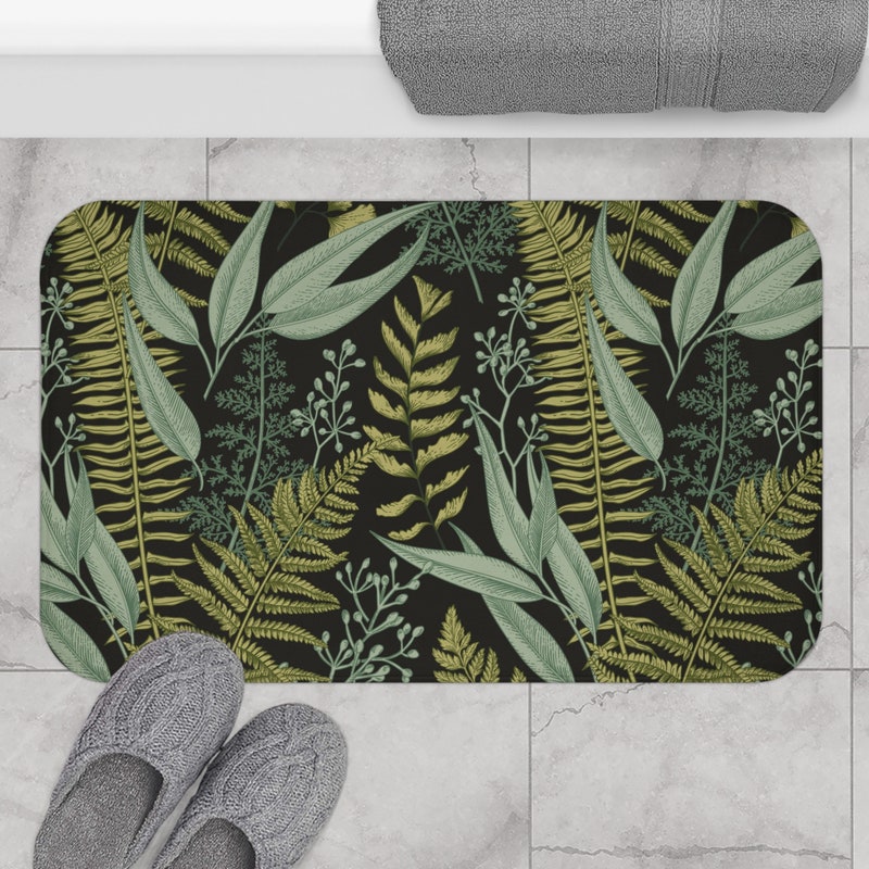 Green Bath Mat - Etsy