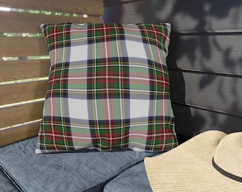 Stewart Plaid Outdoor Pillow Christmas Holiday Plaid Decor
