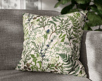 Winter Forest Pillow Cover | Holiday Home Decor | Farmhouse Decor | Christmas Throw Pillow | Snow | Woodland | Forest | Yule | Pine | Fir