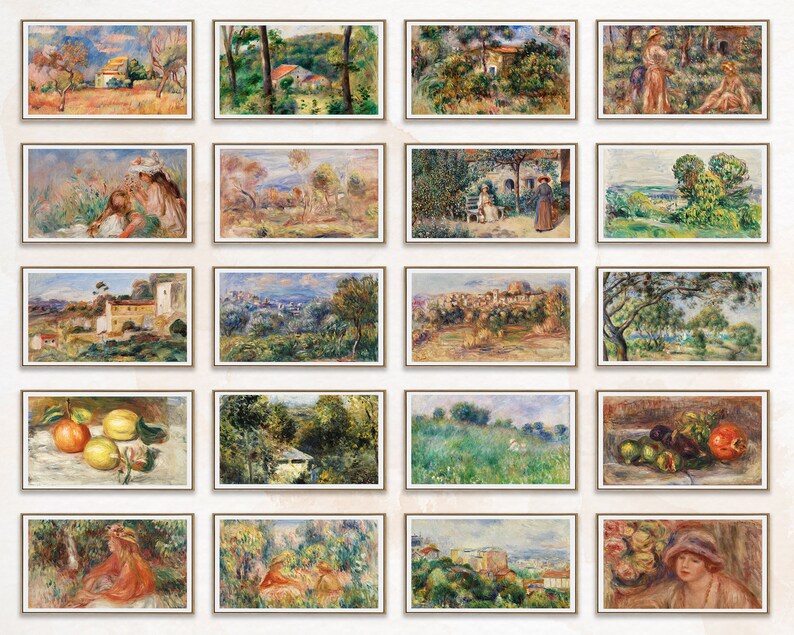 Samsung Frame TV Art Pierreauguste Renoir Frame TV Etsy