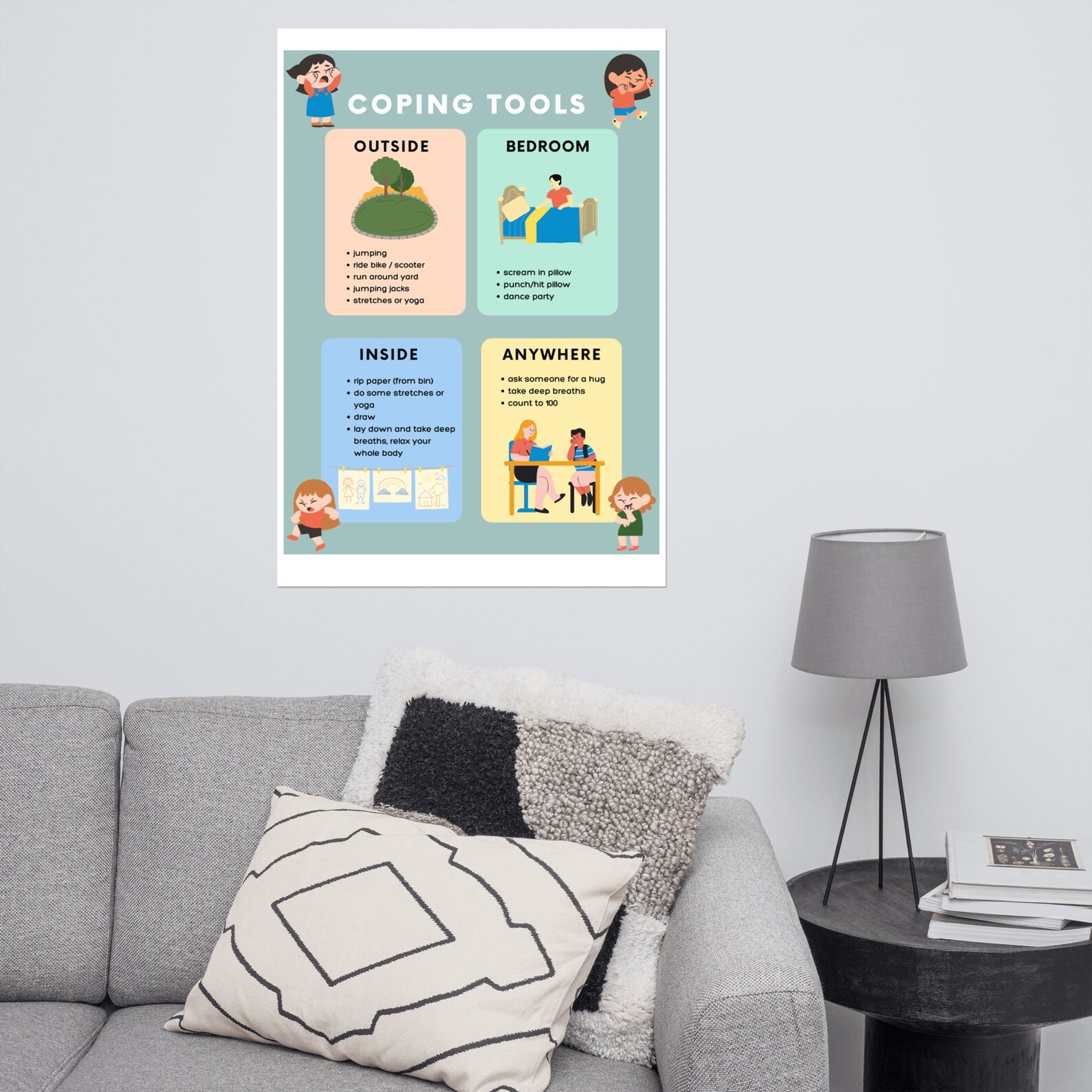 Coping Skills Chart - Etsy