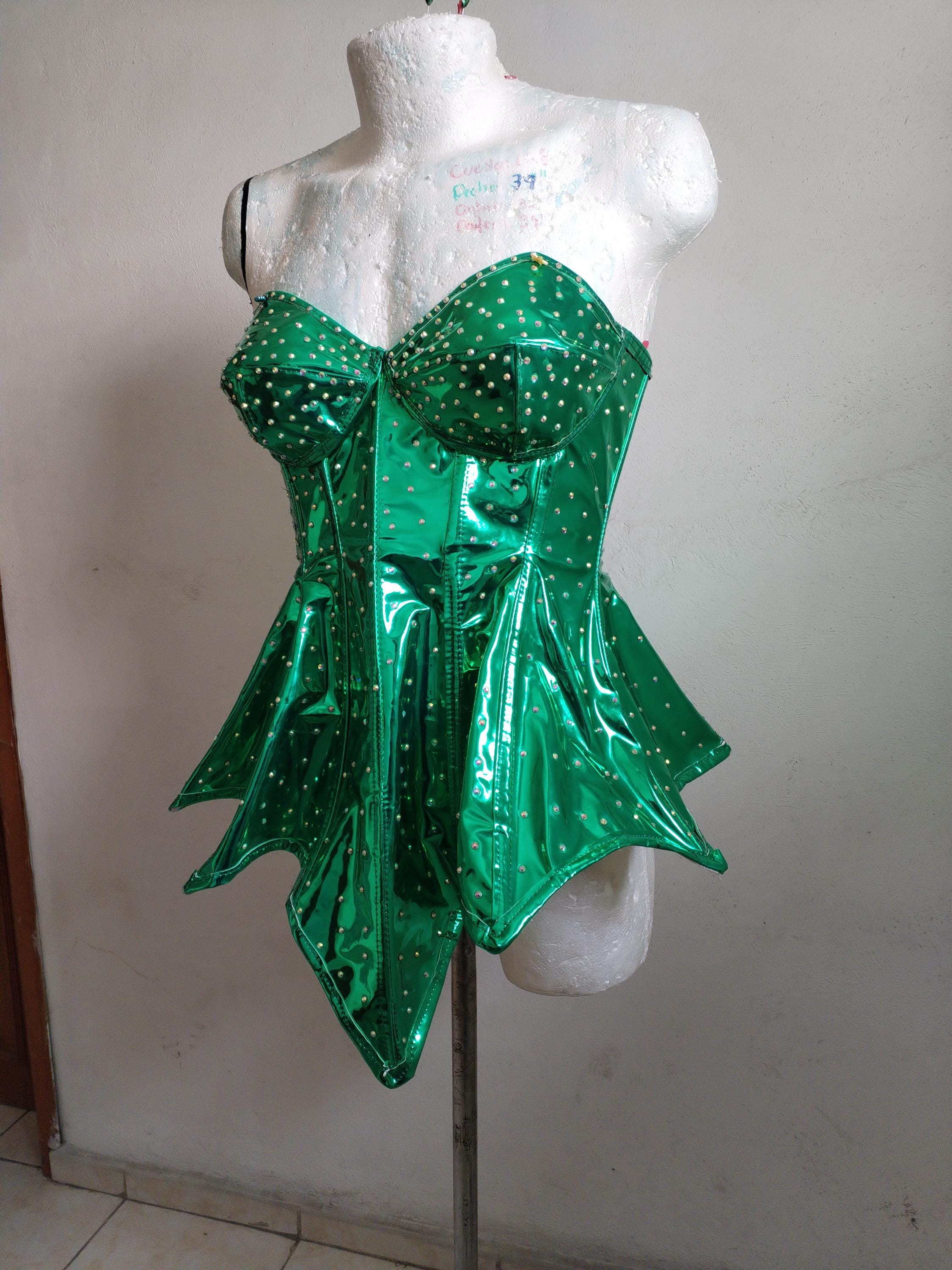 green emerald velvet dress Queen Green - Custom Made Drag Queen Sequin Gown main image 1