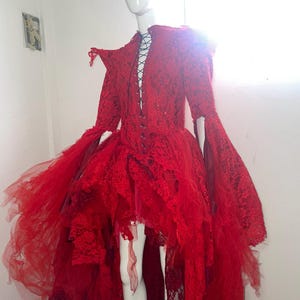lady gaga red lace fancy dress lady-gaga-red-lace-vma-outfit | nkaichun1995