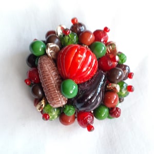 Thanksgiving brooch W. Germany, vintage