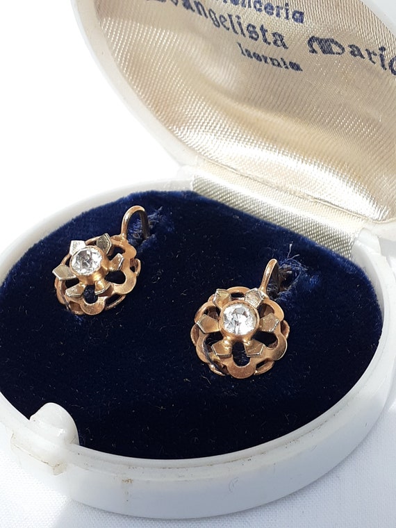 18k Rose Gold & Diamonds earrings Evangelista Mari