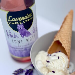 Lavender Simple Syrup-Made With REAL LAVENDER Bild 5