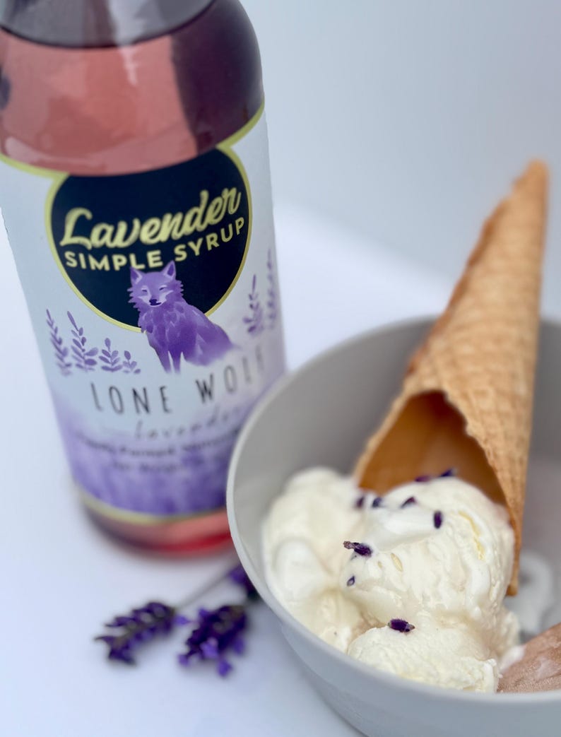 Lavender Simple Syrup-Made With REAL LAVENDER Bild 5