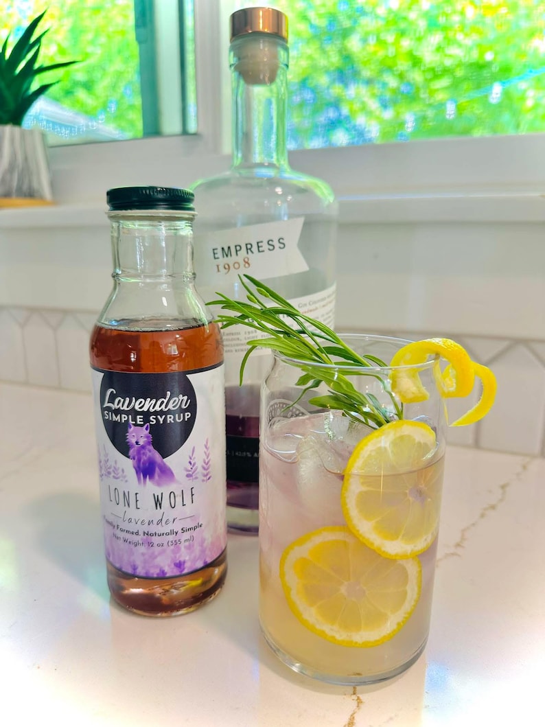 Lavender Simple Syrup-Made With REAL LAVENDER Bild 8