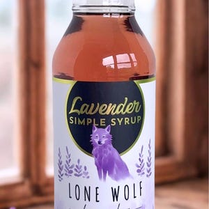 Lavender Simple Syrup-Made With REAL LAVENDER