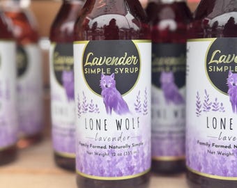 Lavender Simple Syrup-Made With REAL LAVENDER