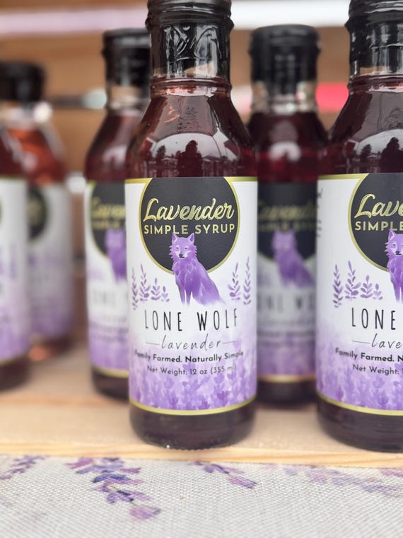 Lavender Simple Syrup-Made With REAL LAVENDER