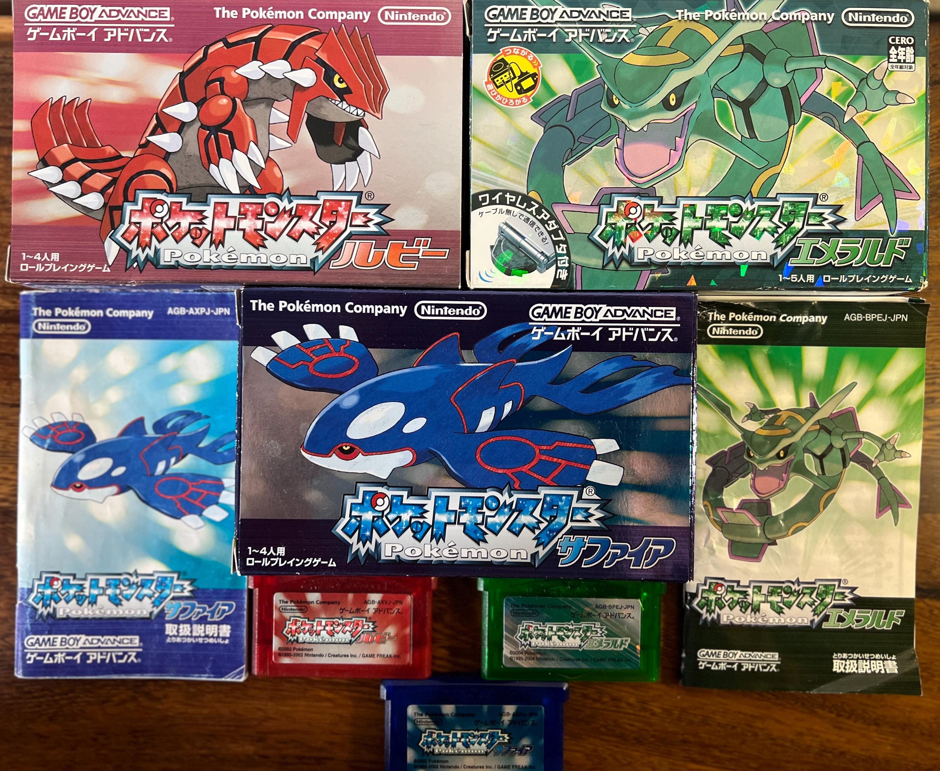 Pokemon Ruby, Emerald & Sapphire Box Set - Japanese Version - Collector's  Item - Etsy