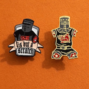 Monty Python ‘Tis But A Flesh Wound Enamel Pin | Holy Grail | Choose Your Pin