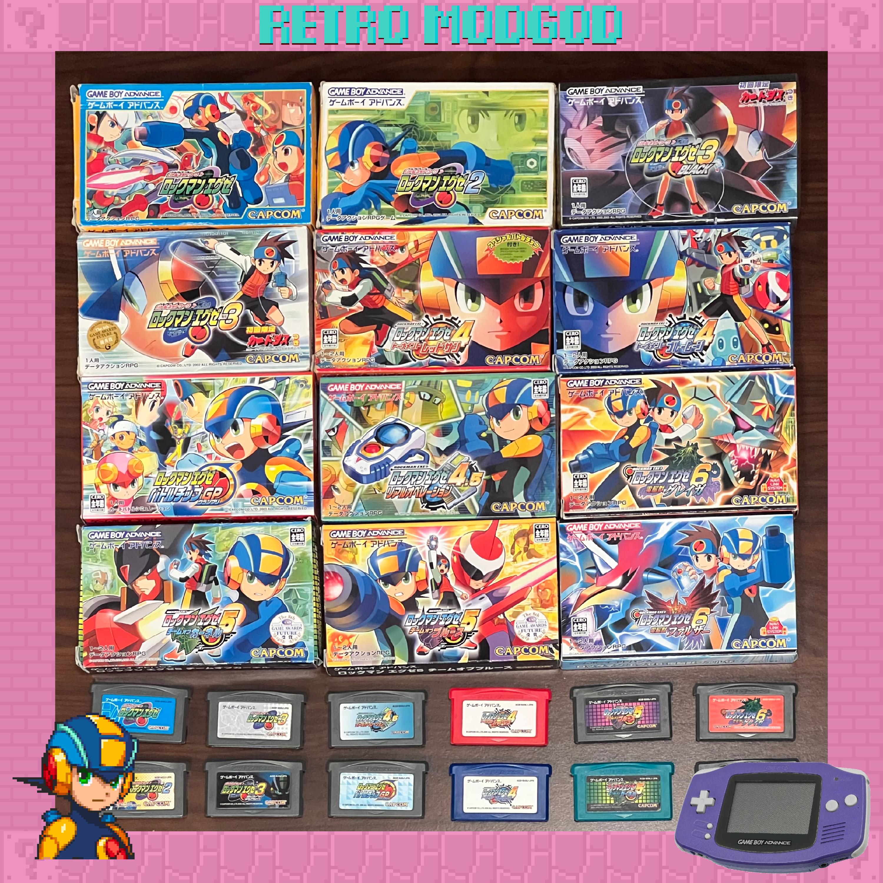 Mega Man Battle Network Rockman Exe Box Sets for Gameboy Advance