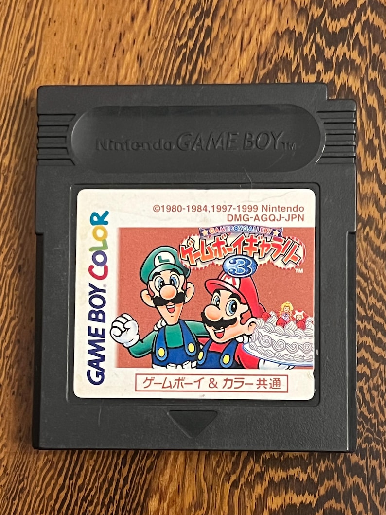 スーパーマリオ＆ワリオランド、テニス、ゴルフ、日本のゲームボーイカートリッジ SuperMario Gallery 3